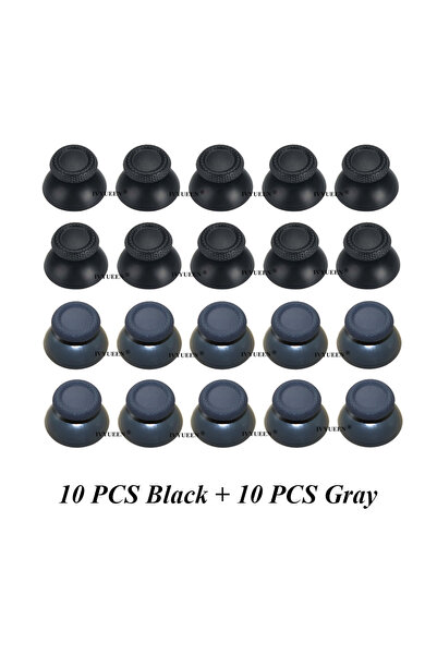 Choice 10 قطع سوداء ورمادية من IVYUEEN، 4-20 قطعة من أغطية عصا الإبهام لجهاز ...