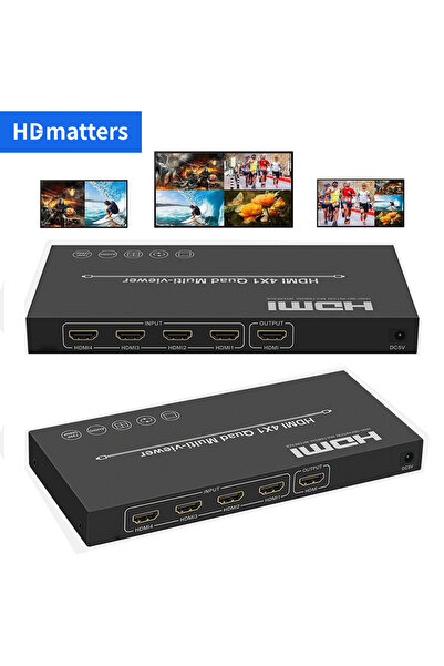 Choice ملاحظة التحقق من مصدر الطاقة من الاتحاد الأوروبي 4 × 1 HDMI متعدد المش...