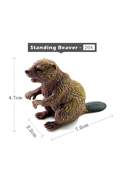 Choice القندس الواقف -208 محاكاة ثعلب أرنب سنجاب ببغاء طائر غرير تمثال صغير ن...