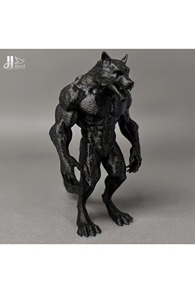 Choice زينة على شكل ذئب أسود واقف، تصميم واقعي - ديكور منزلي، زينة تمثال ذئب،...