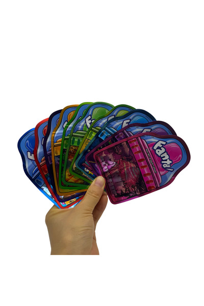 Choice 12.5 × 7.8 سم 50 قطعة عشوائية 50 قطعة 3.5 جرام أكياس مايلر مقاومة للرا...