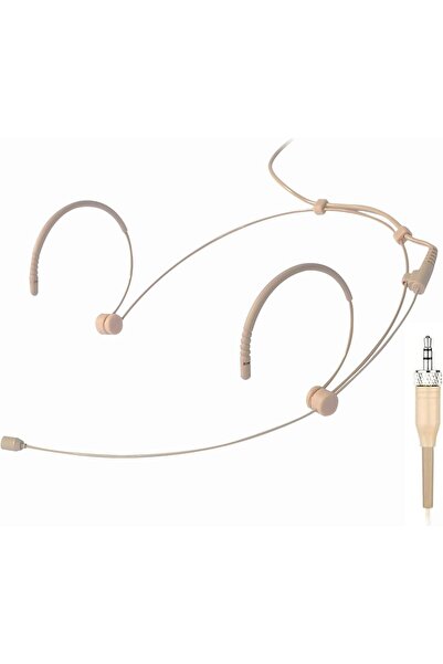 Choice Beige Microphone Headset Headworn Earset Over Ear Hanging Mic for Sennheiser Wireless System Bodypac