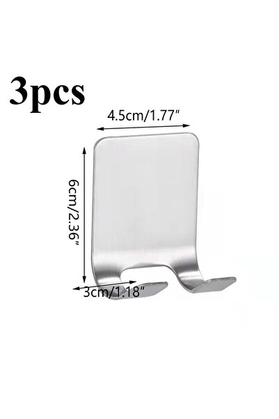 Choice 3pcs 1/3/5pcs Stainless Steel Razor Hook Wall Mounted Razor Rack Stora...