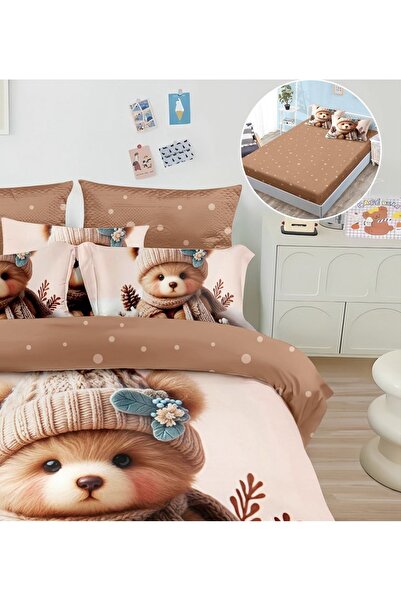 CHIRASO CHIRASO Bedding, Finet 5D Identical to the picture, ELASTIC Sheet 180x200+25cm, Duvet Cover, 2 Pillowcases