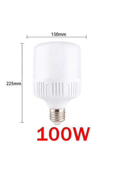 Choice مصباح LED E27 بقوة 100 واط، 220 فولت، بدون وميض، سطوع عالي، ضوء أبيض، ...
