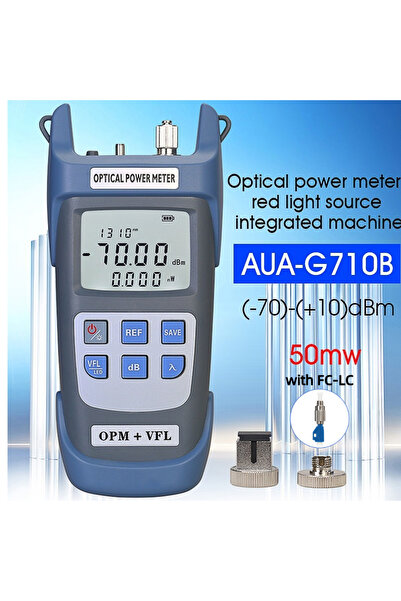 Choice5 50MW with FC-LC FTTH Grey AUA-G710B Fiber Optic Tester Optical Power ...