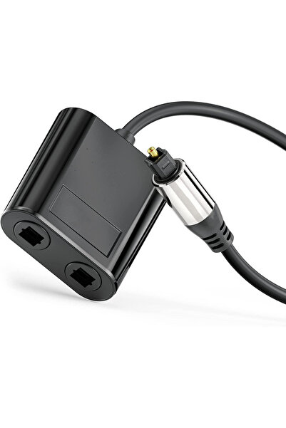 Choice Silver Hannord Optical Fiber Cable 2 in 1 Splitter Toslink Splitter SPDIF 2 In to 1 Out Gold Plated