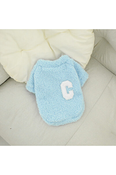 Choice M Blue Pet cloud fleece warm clothing dog thick double-sided fleece si...