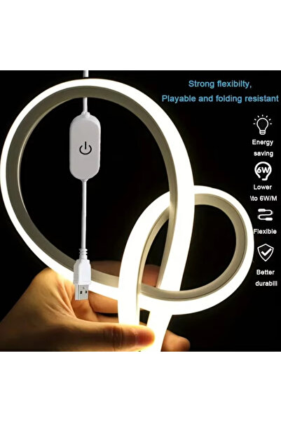 Choice8 شريط إضاءة LED بطول 2 متر بإضاءة طبيعية، يعمل بجهد 5 فولت ومنفذ USB، ...