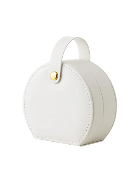 Choice O70 أبيض، قلادات، خواتم، هدية شخصية لوصيفة العروس، صندوق مجوهرات نصف د...