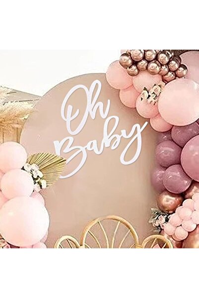 Choice لافتة "يا طفلي" بيضاء واحدة لحفل استقبال المولود الجديد - لافتة "يا طفلي" مصنوعة من اللباد لحفل عيد الميلاد الأول