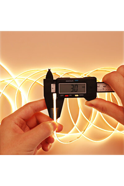 Choice شريط LED COB أبيض دافئ 5 متر، 5 فولت، رفيع 3 مم، ضوء النهار، أبيض ساطع...