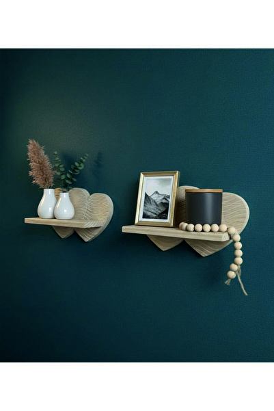 Tiydem Bohemian Style, Nordic Decorative Wall Shelf Children's Room Living Room Shelf Natural Kiln-Dried Pine Wood (1 Piece)