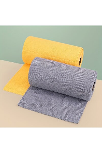 Choice رمادي 1 لفة (20 قطعة) 25 × 25 سم قطعة قماش أطباق للاستعمال مرة واحدة، ...