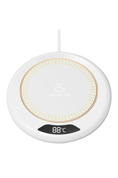 Choice White Electric Coffee Warmer USB Plug Coffee Mug Warmer 3 Temperature Setting Portable Cup Warmer fo