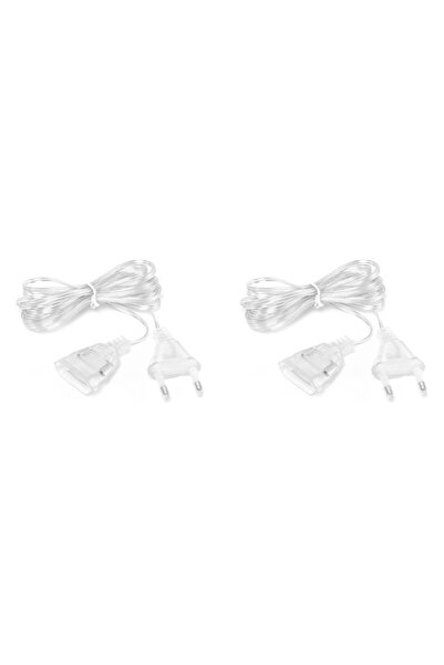 MOJOYCE كابل تمديد سلسلة الإضاءة المحمولة من الاتحاد الأوروبي x2 بطول 3 أمتار...