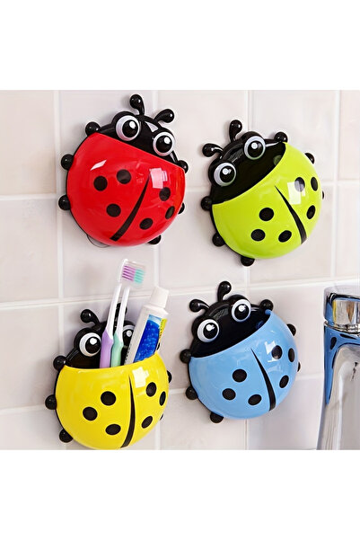 Choice حامل فرشاة أسنان على شكل خنفساء صفراء ذات سبع نجوم لتخزين أكواب الشفط ...