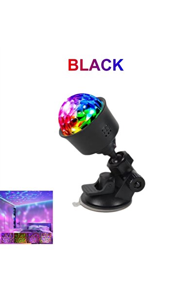 Choice مصباح جو LED صغير أسود بمنفذ USB للسيارة مع دوران تلقائي RGB ضوء ليلي ...