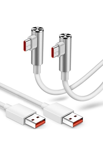 Choice 1.8 متر قطعتين - أبيض عبوة من قطعتين 6 أمبير 67 واط 120 واط كابل شحن س...