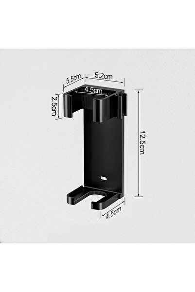 Choice حامل حائط أسود لأداة تجعيد الشعر دايسون إير راب، مناسب لأنواع مختلفة من عصي تجعيد الشعر، حديد
