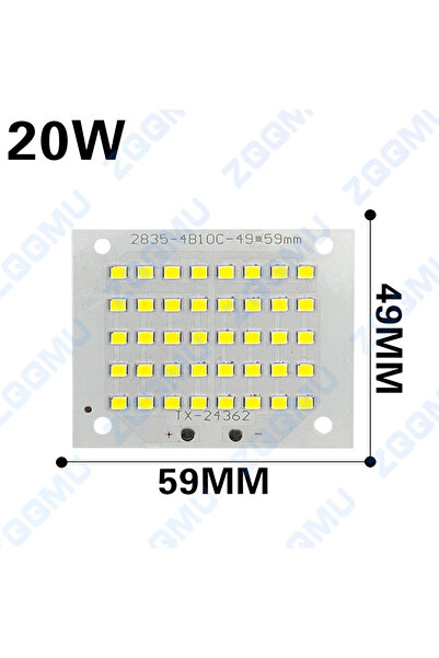 Choice بدون أسلاك ضوء أبيض (6000 كلفن) 20 واط 1 قطعة كشاف LED كامل الطاقة PCB...
