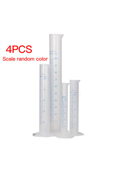 Choice 4PCS 4PCS Measuring Cups Sufficient Laboratory Gauge Professional Tools Trial Tube Transparent Sturd