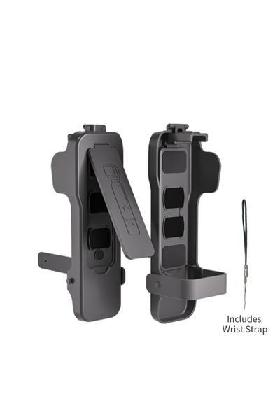 Choice Black Protective Shell Lid for DJI OSMO Pocket 3 Flip Design Plastic Case Built-in 5 Filter Slots An