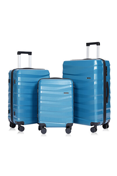 Kingon مجموعة حقائب سفر، 3 قطع، مقاسات 20/24/28 بوصة، حقيبة سفر صلبة من البولي كربونات مع قفل إدارة أمن النقل