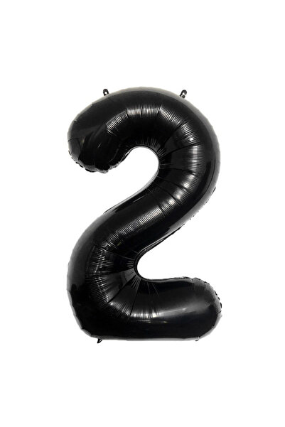 Choice 32inch 2 32inch Black Number Foil Balloons for Birthday Party Wedding ...