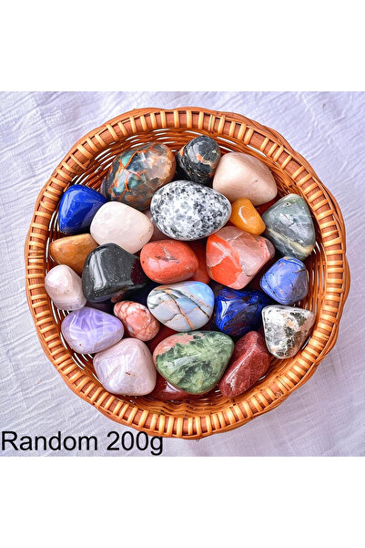 Choice أحجار بلورية عشوائية 200 جرام 50/100/200/500 جرام أحجار صخور مصقولة أح...