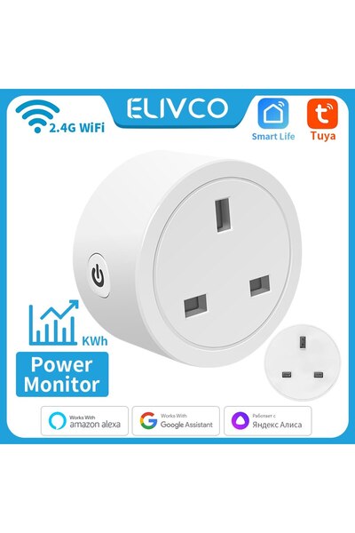 Choice مقبس المملكة المتحدة Tuya Smart Plug WiFi 16A مقبس المملكة المتحدة مع ...