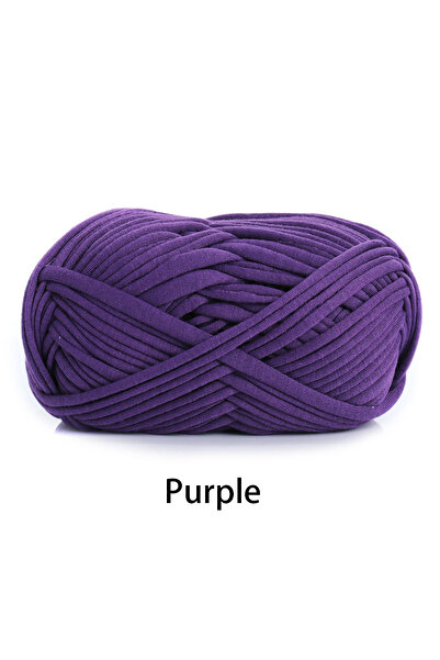 Choice خيط قماش مرن عالي الجودة أرجواني 100 جرام 30 متر سميك مصنوع يدويًا من ...