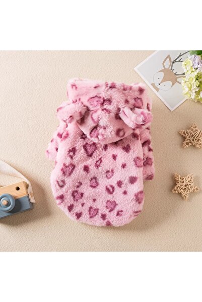 Choice XS(0.5-1.5KG) ملابس كلاب وردية، ملابس الربيع والخريف، معاطف بغطاء رأس ...