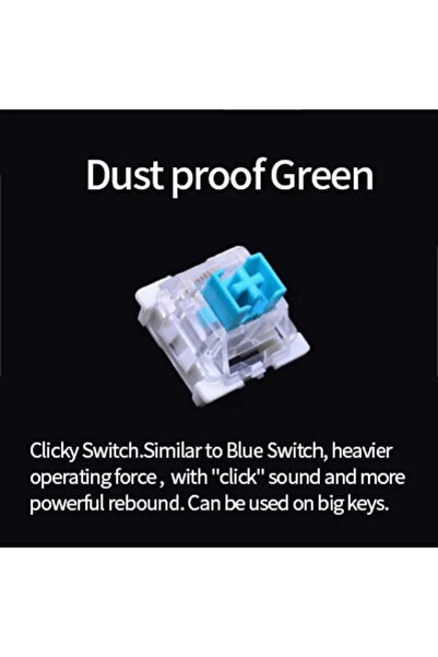 GGBEE Dustproof Green 30PCS Dustproof Outemu Switch Mechanical Keyboard Linear Tactile Clicky Silent Switc