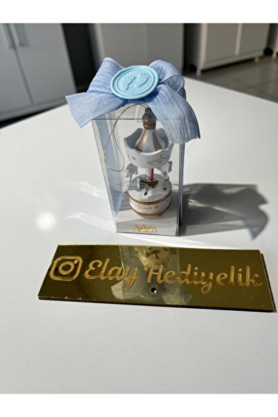 ELAY HEDİYELİK Kişiye Özel 20 Adet Kutulu Atlı Karınca Bebek Mevlidi Doğumgünü