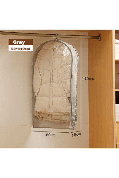 Choice Gray-M Wardrobe Organizer Bags Down Jacket Air Compression Hanging Bag...
