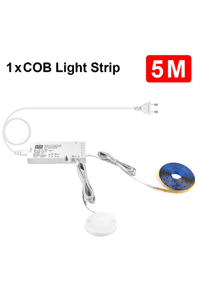 Choice قابس الاتحاد الأوروبي أبيض طبيعي 5 متر-1 شريط مجموعة ذكية تعمل باللمس ...