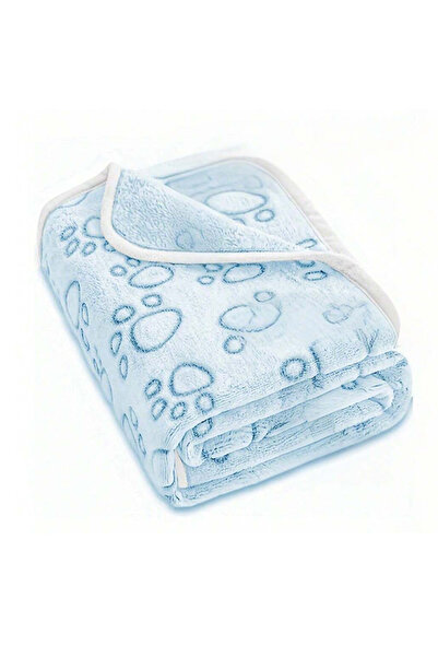 Choice بطانيات كلاب فائقة النعومة بطبعة مخالب، لون سماوي فاتح، قطعة واحدة - ق...