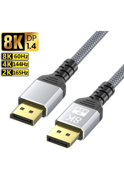 Choice 2m 8K 60Hz DisplayPort Cable DP 1.4 4K 144Hz Display Port Displayport Cable 2K@240Hz for PC Laptop T