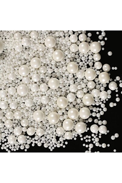 Choice لآلئ بيضاء صغيرة بحجم 2 مم لتزيين الكيك والكب كيك والبسكويت والآيس كري...