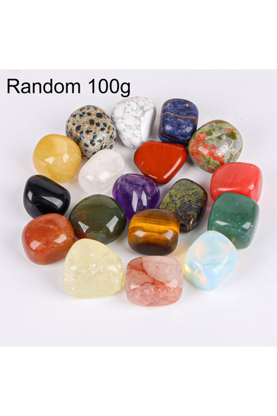 Choice أحجار بلورية عشوائية 100 جرام 50/100/200/500 جرام أحجار صخور مصقولة أح...