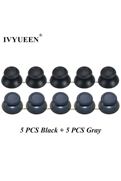 Choice 5 قطع سوداء ورمادية من IVYUEEN، 4-20 قطعة من أغطية عصا التحكم لجهاز بل...