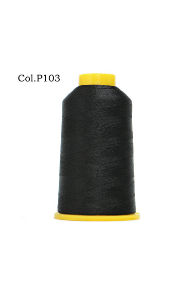 Choice خيط تطريز بوليستر أسود 103 120D/2، وزن 4000 متر، مناسب لأدوات الخياطة ...