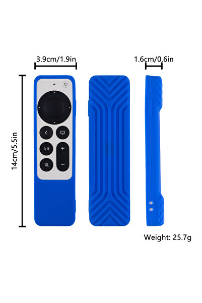 Choice غطاء حماية سيليكوني أزرق عالمي لجهاز التحكم عن بعد للتلفزيون بدقة 4K م...