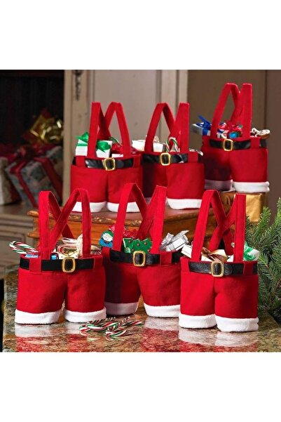 Choice 1 قطعة من أكياس هدايا عيد الميلاد الحمراء اللطيفة، أكياس حلوى على شكل ...