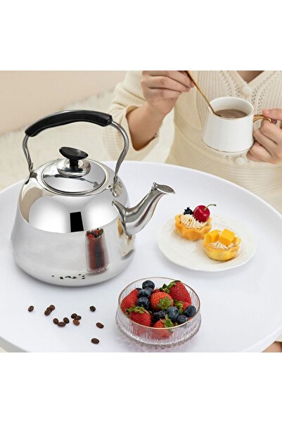 Choice 2L Stainless Steel Whistling Teakettle Fast Heating Base Large Capacity Water Kettles Thickened Gas
