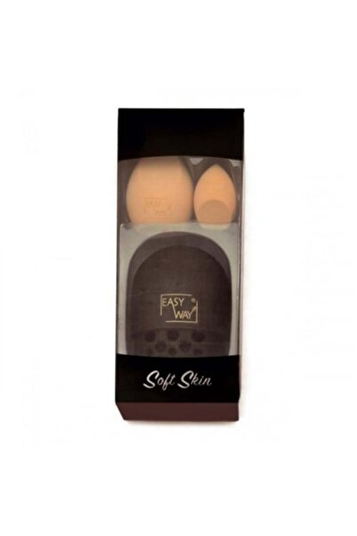 EZI مجموعة اسفنجات مكياج إيزي واي - (اسفنجة كونتور + اسفنجة دمج) 5×5 مم D13