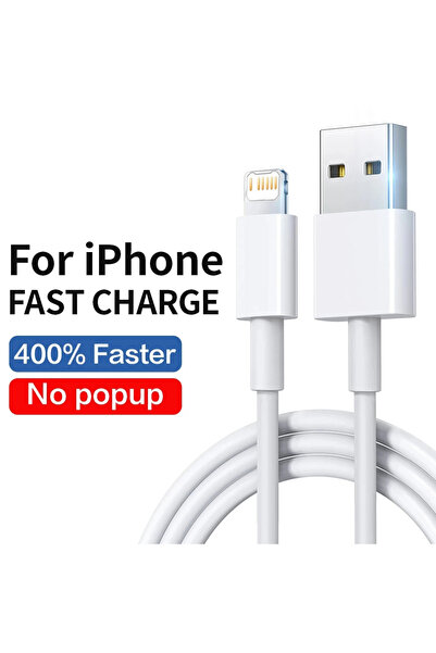 Choice كابل شحن سريع USB بطول 2 متر لأجهزة iPhone 14 13 12 11 Pro Max Mini XR...