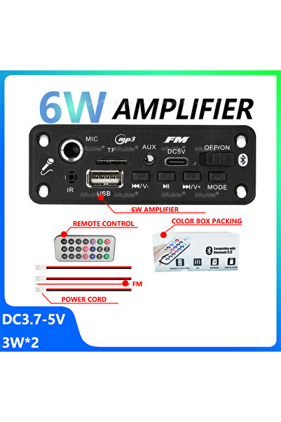 Choice لوحة فك تشفير مشغل MP3 للسيارة ستيريو 6 وات تيار مستمر 5 فولت 10 وات ب...