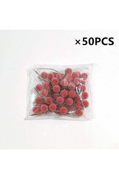 Choice 50 قطعة من التوت الأحمر الاصطناعي الصغير من أجل إكليل عيد الميلاد بنفس...